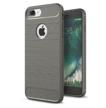 Siliconen cover hoesje grijs voor de apple iphone 7 plus iphone 8 plus