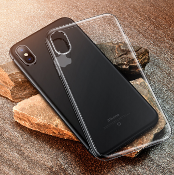 Siliconen cover hoesje transparant voor de Apple Iphone X / XS