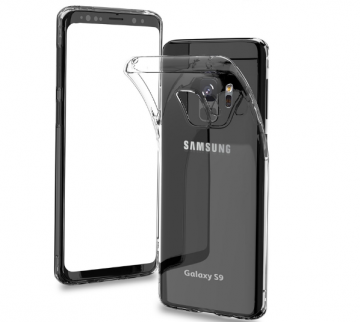 Siliconen cover hoesje transparant voor de Samsung Galaxy S9