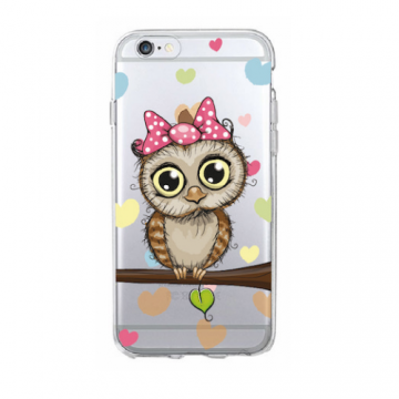 Siliconen hoesje voor de apple iphone 6 6s schattig love uiltje