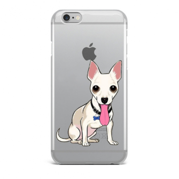 Iphone 6 / 6S hoesje stoer schattig hondje siliconen cover hoesjes voor de apple iphone 6 6s