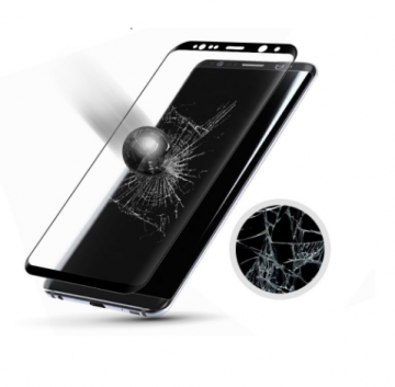 Tempered glass protector voor de samsung galaxy s8 zwart