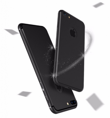 Zwart rubberen hoesje voor de Apple Iphone 7 / 8 / SE 2020 /SE2022