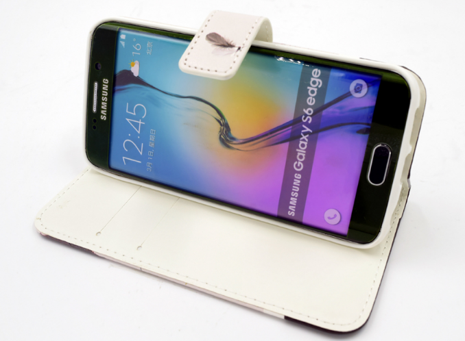 Samsung Galaxy S6 Edge hoesje bookcase hoesje S6 Edge modern Samsung - Nieuwetelefoonhoesjes.nl