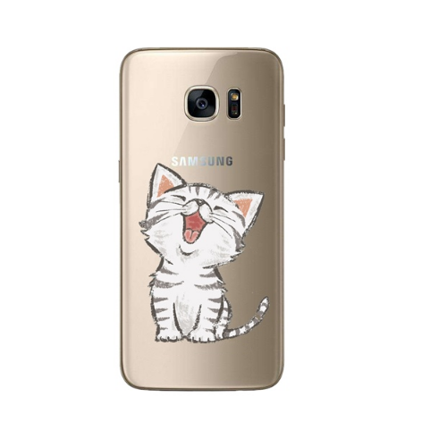 Vermomd buitenspiegel elkaar Samsung Galaxy S6 siliconen cover hoesje (katje) - Samsung -  Nieuwetelefoonhoesjes.nl