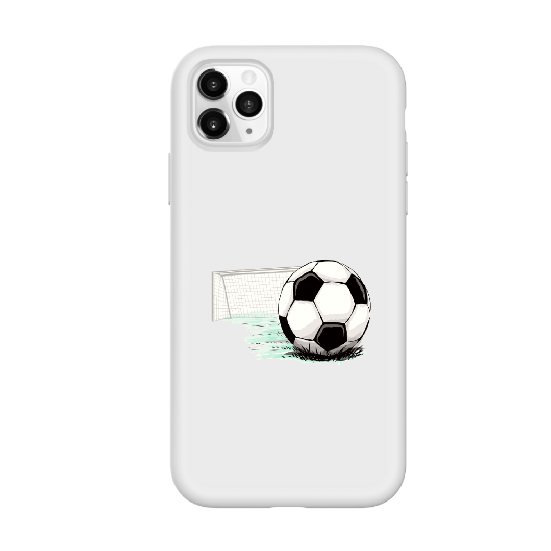 Verzorgen de studie trechter Apple Iphone 11 / 11 Pro / 11 Pro Max Wit siliconen hoesje - Voetbal -  Apple - Nieuwetelefoonhoesjes.nl