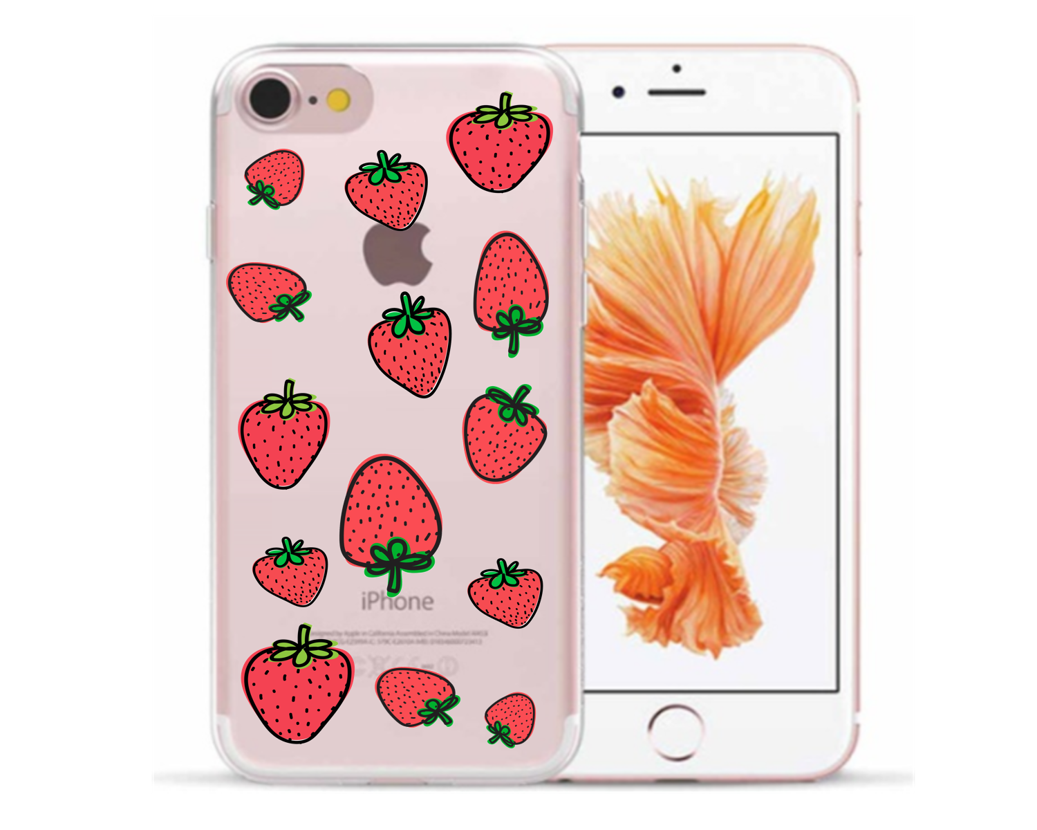 minstens Bedachtzaam Downtown Apple Iphone aardbeien siliconen hoesjes transparant - Aardbeien - Apple -  Nieuwetelefoonhoesjes.nl