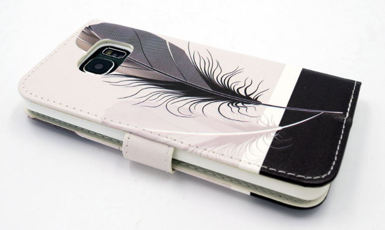 Samsung Galaxy S6 Edge hoesje bookcase hoesje S6 Edge modern Samsung - Nieuwetelefoonhoesjes.nl