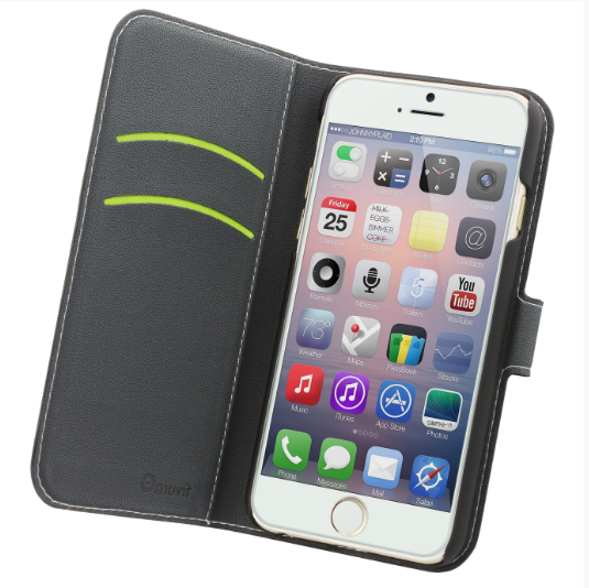 Muvit Wallet Case Hoesjes Voor De Apple, Iphone 6 Plus Hoesje Bookcase