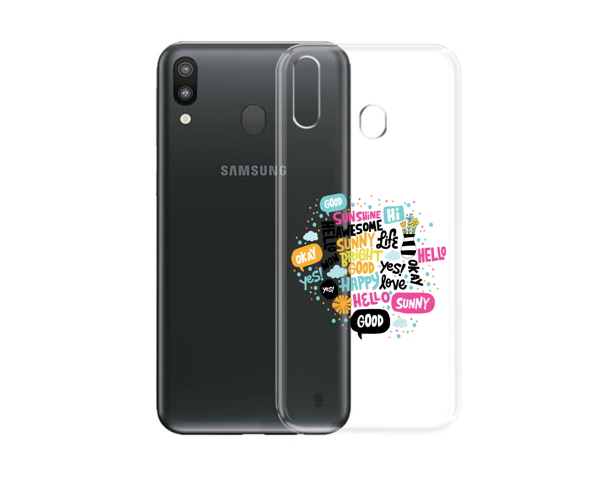 De vreemdeling Medisch wangedrag Typisch Samsung Galaxy A10/A20/A20E/A30/A30S/A40/A50/A50S en de M10/M20 Siliconen  hoesje vrolijke woordjes - Samsung - Nieuwetelefoonhoesjes.nl