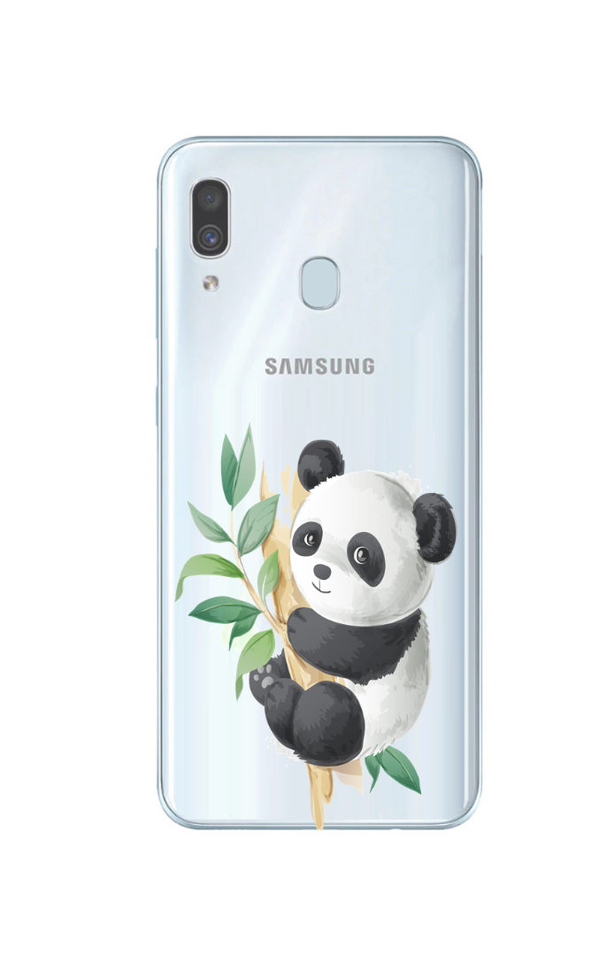 medaillewinnaar tetraëder Zeemeeuw Samsung Galaxy A10 / A20 / A20E / A30 / A30S / A40 / A50 / A50S siliconen  hoesje transparant Panda - Samsung - Nieuwetelefoonhoesjes.nl