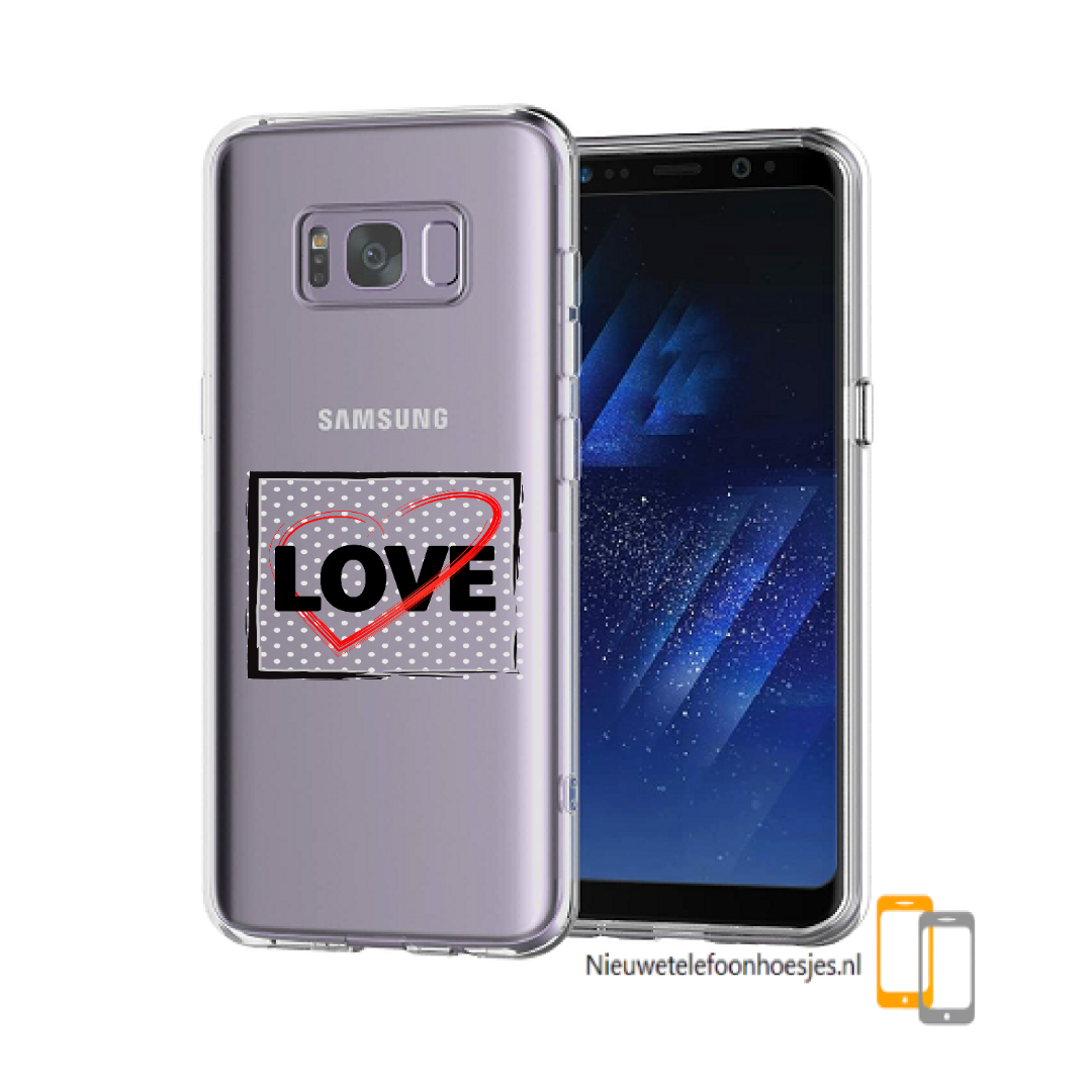 Autorisatie Getand munitie Siliconen hoesje Samsung Galaxy S8 / S8+ / S9 / S9+ / S10 / S10+ / S10E  transparant - Love - Samsung - Nieuwetelefoonhoesjes.nl