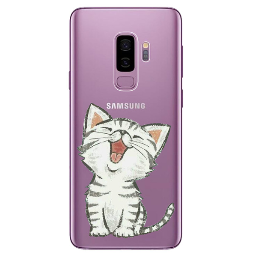 Rationeel Antibiotica Verwijdering Samsung Galaxy S9 Plus hoesje siliconen cover S9+ hoesje schattig katje -  Samsung - Nieuwetelefoonhoesjes.nl