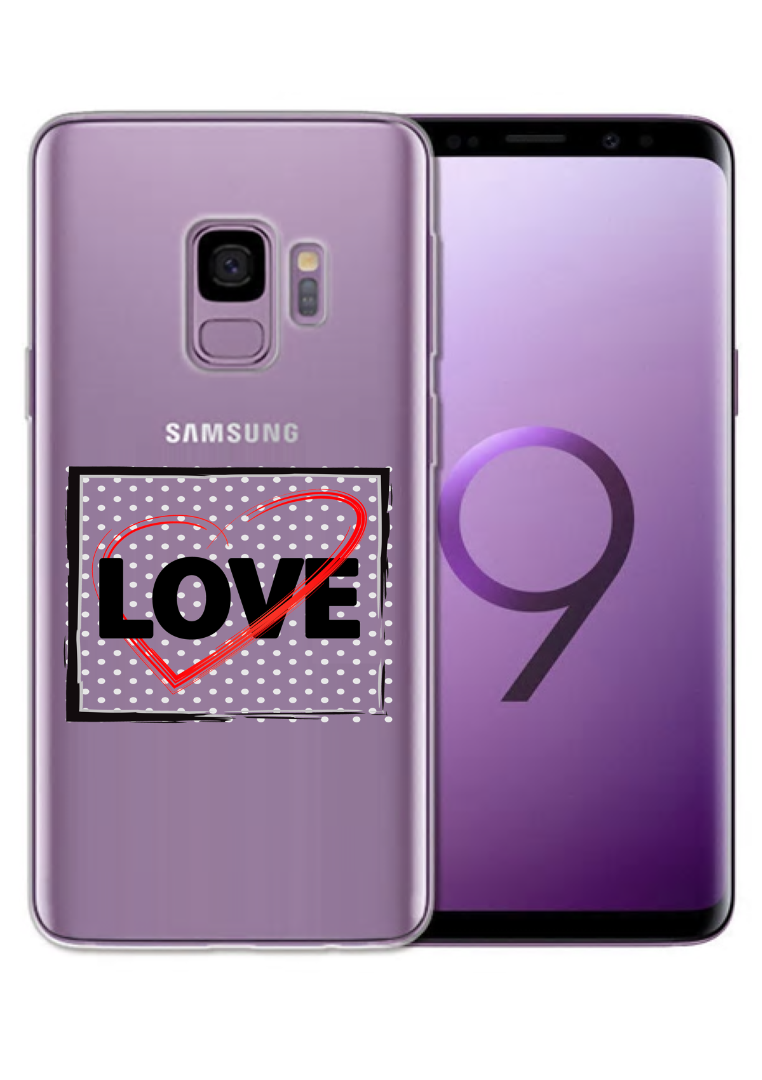 hoesje Samsung Galaxy S8 / S8+ / S9 / / S10 / S10+ / S10E transparant - Love - Samsung - Nieuwetelefoonhoesjes.nl