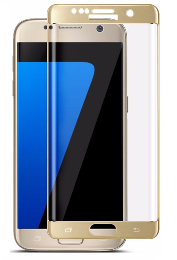 Email schrijven uitbreiden Gunst Samsung Galaxy S7 Edge screen protector tempered glass protector S7 Edge  Goud - Samsung - Nieuwetelefoonhoesjes.nl